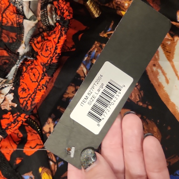 Yelete Women's Multicolor Patterned Leggings Size L! New With Tags! - Picture 5 of 9